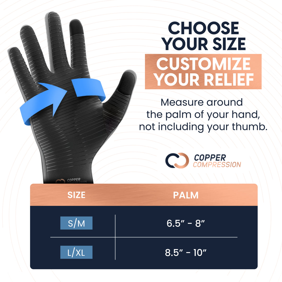 CopperVibe™ 2.0 Heated Vibrating Gloves for Hand Pain Relief