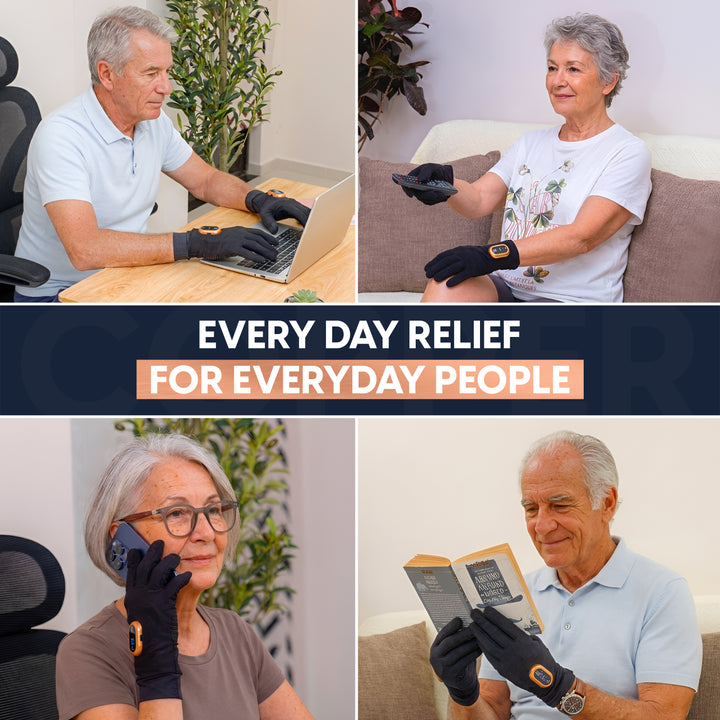 CopperVibe™ 2.0 Heated Vibrating Gloves for Hand Pain Relief