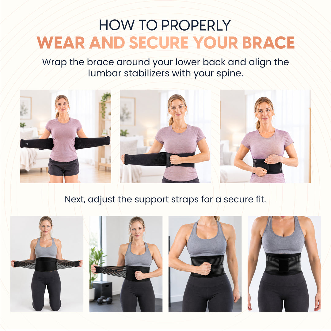 CopperCore™ Infrared Energy Back Brace by Copper Compression For Lower Back Pain, Sciatica & Posture, 6 Stabilizers, Adjustable Straps, Graphene & Copper Infused Lumbar Support Belt