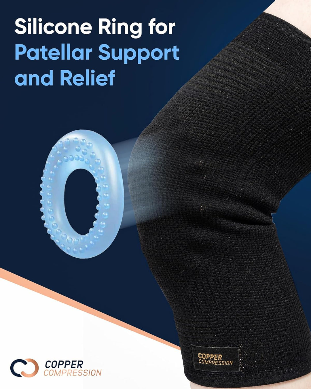 PowerKnit™ Knee Sleeve with Patella Stabilizer